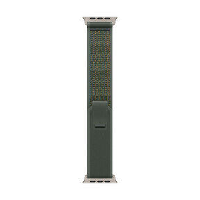 Apple Watch 49mm Trail-Loop, grün - S/M - Gehäusefarbe natur
