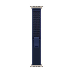 Apple Watch 49mm Trail-Loop, blau - S/M - Gehäusefarbe schwarz