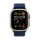 Apple Watch 49mm Trail-Loop, blau - S/M - Gehäusefarbe schwarz