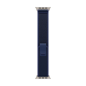 Apple Watch 49mm Trail-Loop, blau - M/L - Gehäusefarbe natur