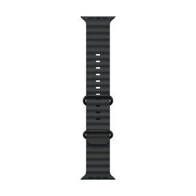 Apple Watch 49mm Ocean-Armband, schwarz - Gehäusefarbe schwarz