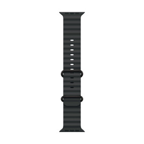 Apple Watch 49mm Ocean-Armband, schwarz - Gehäusefarbe natur