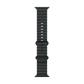 Apple Watch 49mm Ocean-Armband, schwarz - Gehäusefarbe natur