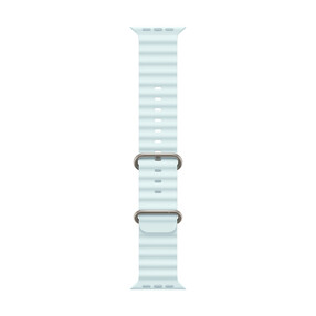 Apple Watch 49mm Ocean-Armband, kristallblau - Gehäusefarbe natur