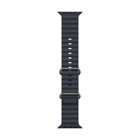 Apple Watch 49mm Ocean-Armband, blau - Gehäusefarbe natur
