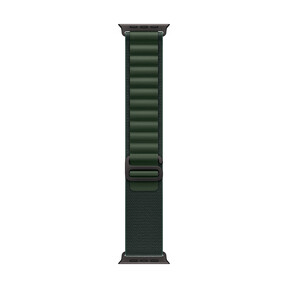 Apple Watch 49mm Alpin-Loop, dunkelgrün - small - Gehäusefarbe schwarz