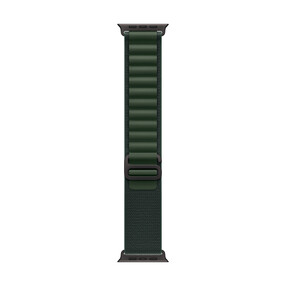 Apple Watch 49mm Alpin-Loop, dunkelgrün - medium - Gehäusefarbe schwarz