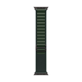 Apple Watch 49mm Alpin-Loop, dunkelgrün - medium - Gehäusefarbe natur