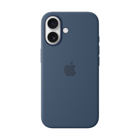 Apple iPhone 16 Silikon Case mit MagSafe, denim