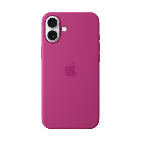 Apple iPhone 16 Plus Silikon Case mit MagSafe, fuchsia