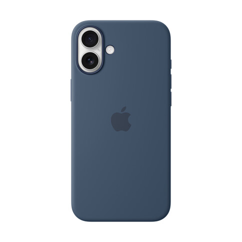 Apple iPhone 16 Plus Silikon Case mit MagSafe, denim