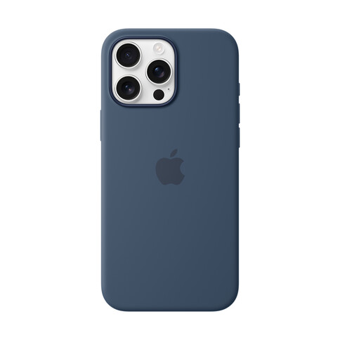 Apple iPhone 16 Pro Max Silikon Case mit MagSafe, denim