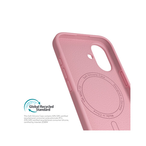 Vonmählen Silikon-Case für iPhone 16 Plus, rosa