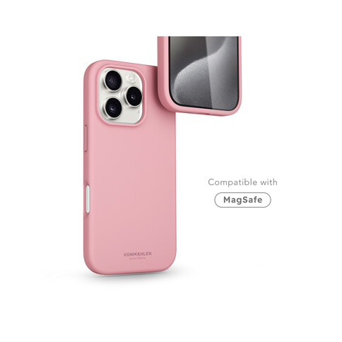 Vonmählen Silikon-Case für iPhone 16 Pro Max, rosa