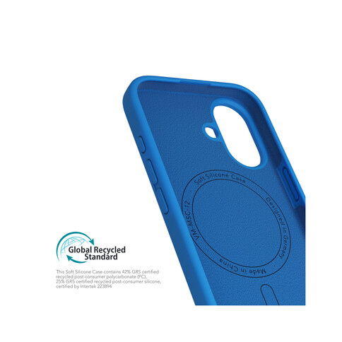 Vonmählen Silikon-Case für iPhone 16, blau