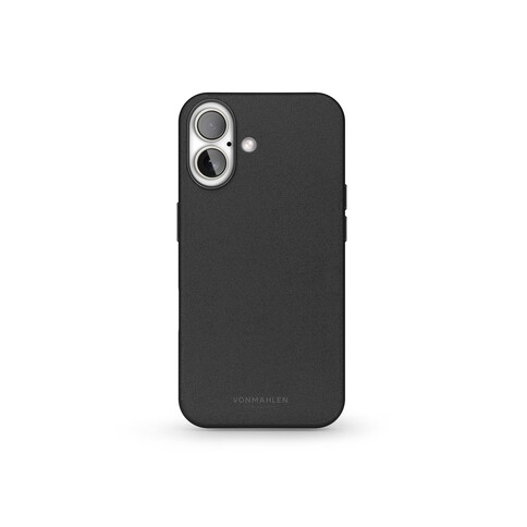 Vonmählen Kunstleder-Case für iPhone 16, schwarz