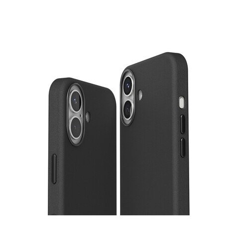 Vonmählen Kunstleder-Case für iPhone 16, schwarz