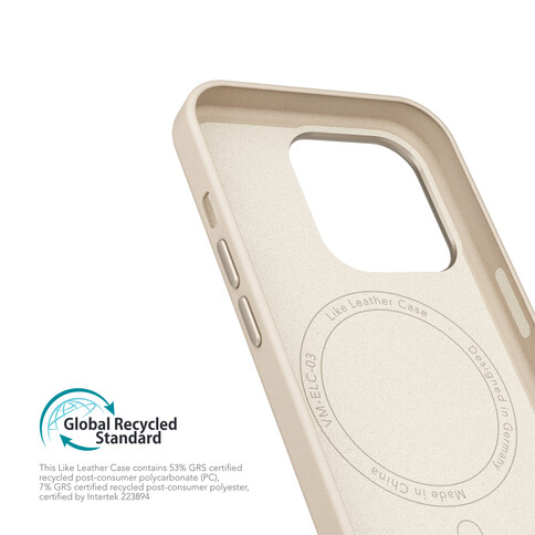 Vonmählen Kunstleder-Case für iPhone 16 Pro, beige