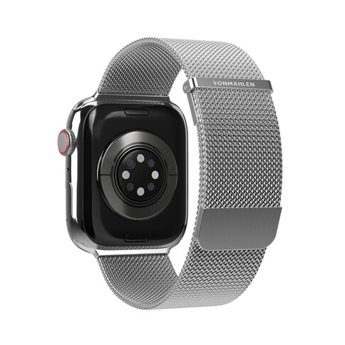 Vonmählen Milanese-Armband 2 für Apple Watch 42/44/45/49 mm, silber