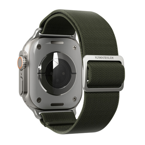 Vonmählen Classic Nylon-Armband für Apple Watch 38/40/41 mm, olivgrün