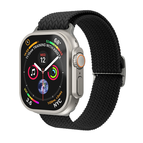 Vonmählen Woven-Armband für Apple Watch 38/40/41 mm, schwarz