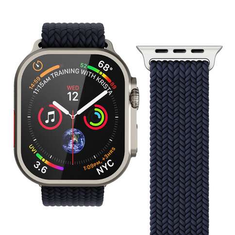 Vonmählen Woven-Armband für Apple Watch 38/40/41 mm, dunkelblau