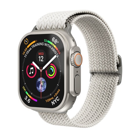 Vonmählen Woven-Armband für Apple Watch 42/44/45/49 mm, beige