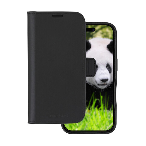 dbramante Lynge 2in1 Leder-Case mit MagSafe für iPhone 16, schwarz