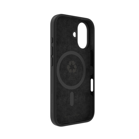 dbramante Monaco Silikoncase mit MagSafe für iPhone 16, schwarz