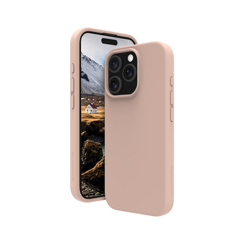 dbramante Monaco Silikoncase mit MagSafe für iPhone 16 Pro, pink