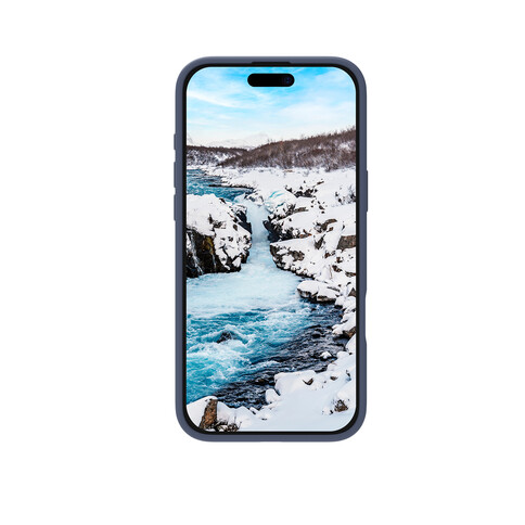 dbramante Monaco Silikoncase mit MagSafe für iPhone 16 Plus, blau