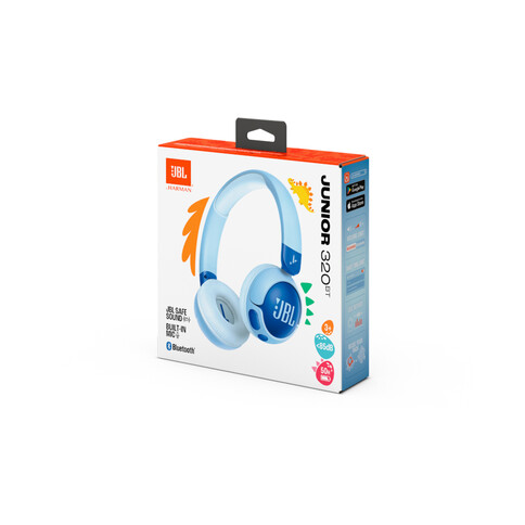 JBL JR320BT, kabellose On-Ear Kopfhörer für Kinder &lt;85dB, blau