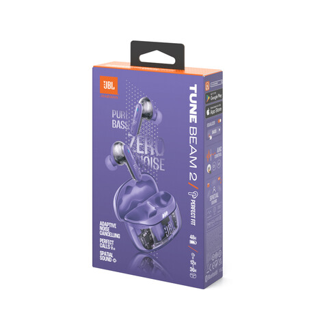 JBL Tune Beam 2 GHOST, lila