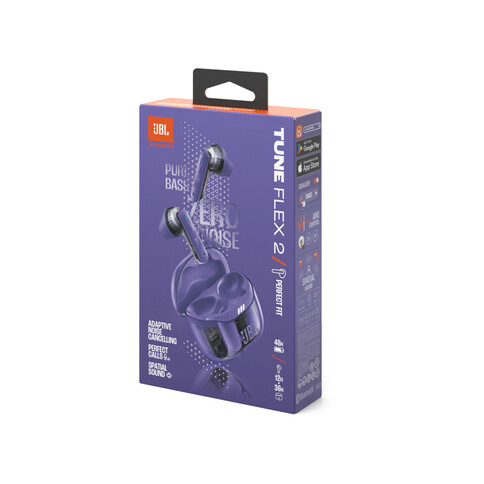 JBL Tune Flex 2 GHOST TWS, kabelloser In-Ear Kopfhörer, lila