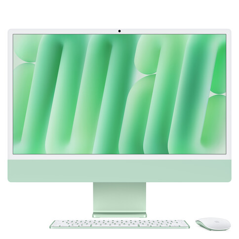 iMac 24&quot; mit 4.5K Retina Display, M4 Chip 8-Core CPU und 8-Core GPU, 16GB, 256GB SSD, grün