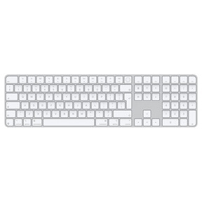 Apple Magic Keyboard mit Touch ID und Ziffernblock für Mac mit Apple Chip, weiße Tasten, Englisch International