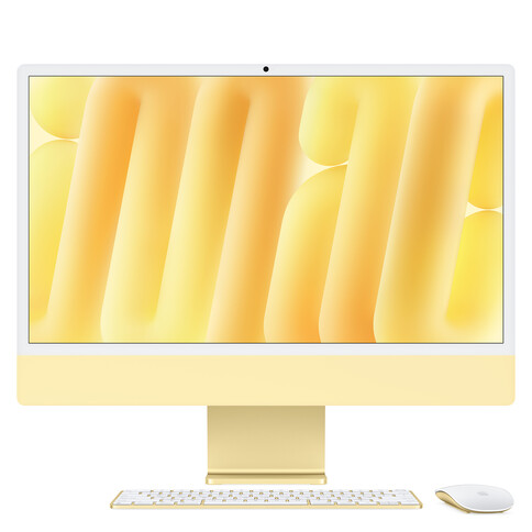 iMac 24&quot; mit 4.5K Retina Display, M4 Chip 10-Core CPU und 10-Core GPU, 24GB, 512GB SSD, gelb