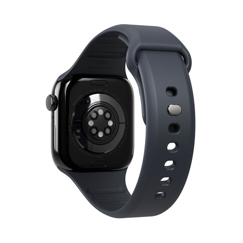 Vonmählen Classic 2 Silikonarmband für Apple Watch (42 / 44 / 45 / 49 mm), dunkelblau