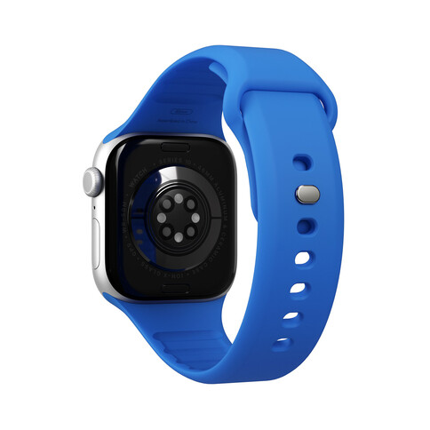 Vonmählen Classic 2 Silikonarmband für Apple Watch (42 / 44 / 45 / 49 mm), blau