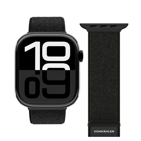 Vonmählen Sport-Armband 2 für Apple Watch 42/44/45/49 mm, schwarz