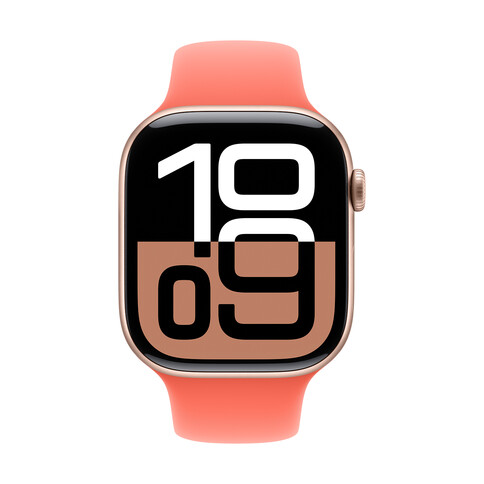 Apple Watch 46mm Sportarmband, mandarine - S/M