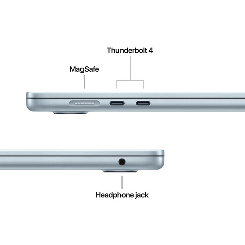 MacBook Air 15&quot; mit M4 Chip, 10-Core CPU und 10-Core GPU, 16GB, 512GB SSD, himmelblau