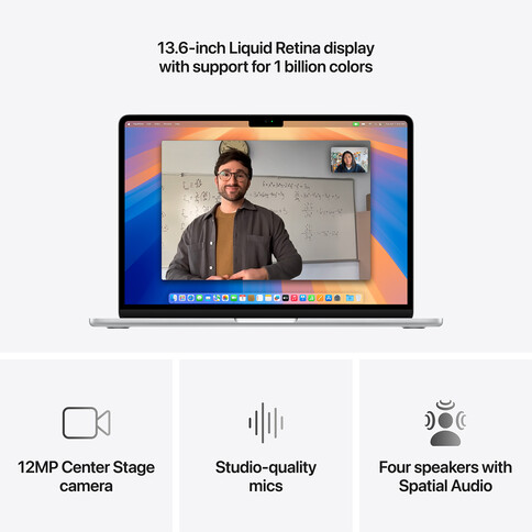 MacBook Air 13&quot; mit M4 Chip, 10-Core CPU und 10-Core GPU, 16GB, 512GB SSD, silber