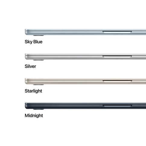 MacBook Air 15&quot; mit M4 Chip, 10-Core CPU und 10-Core GPU, 16GB, 256GB SSD, mitternacht