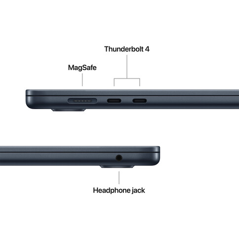 MacBook Air 15&quot; mit M4 Chip, 10-Core CPU und 10-Core GPU, 16GB, 256GB SSD, mitternacht