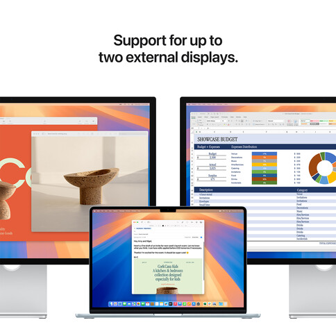 MacBook Air 15&quot; mit M4 Chip, 10-Core CPU und 10-Core GPU, 16GB, 256GB SSD, mitternacht