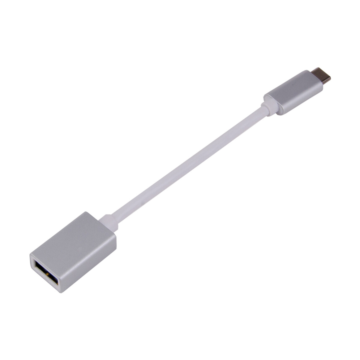<h1>LMP USB-C (m) zu USB A (w) Adapter 15cm, Aluminium Gehäuse, silber</h1>