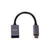 <h1>LMP USB-C (m) zu USB A (w) Adapter 15cm, Aluminium Gehäuse, schwarz</h1>